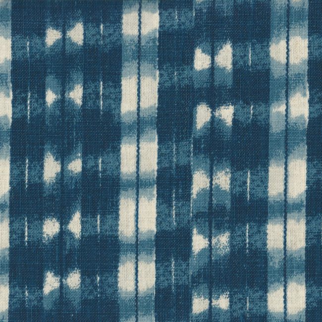 Shibori indigo indoor fabric by Martyn Lawrence Bullard