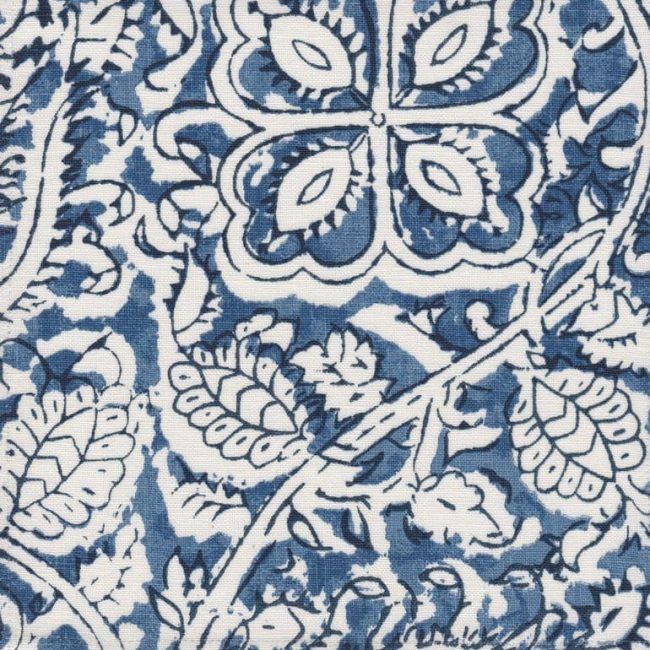 Senja blue indoor fabric by Martyn Lawrence Bullard
