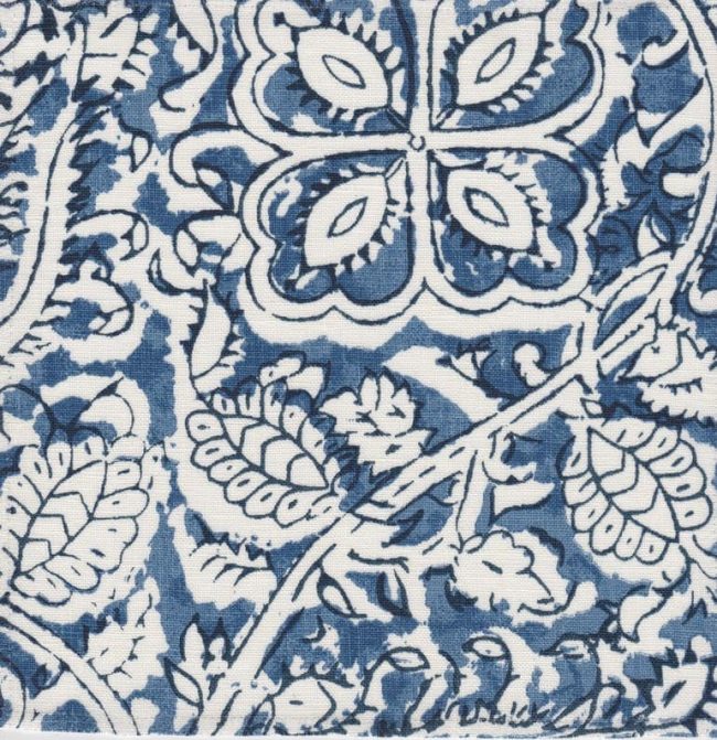 Senja blue indoor fabric by Martyn Lawrence Bullard