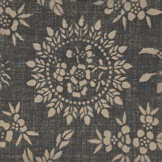 Sumatra Charcoal 100% linen indoor fabric by Martyn Lawrence Bullard.